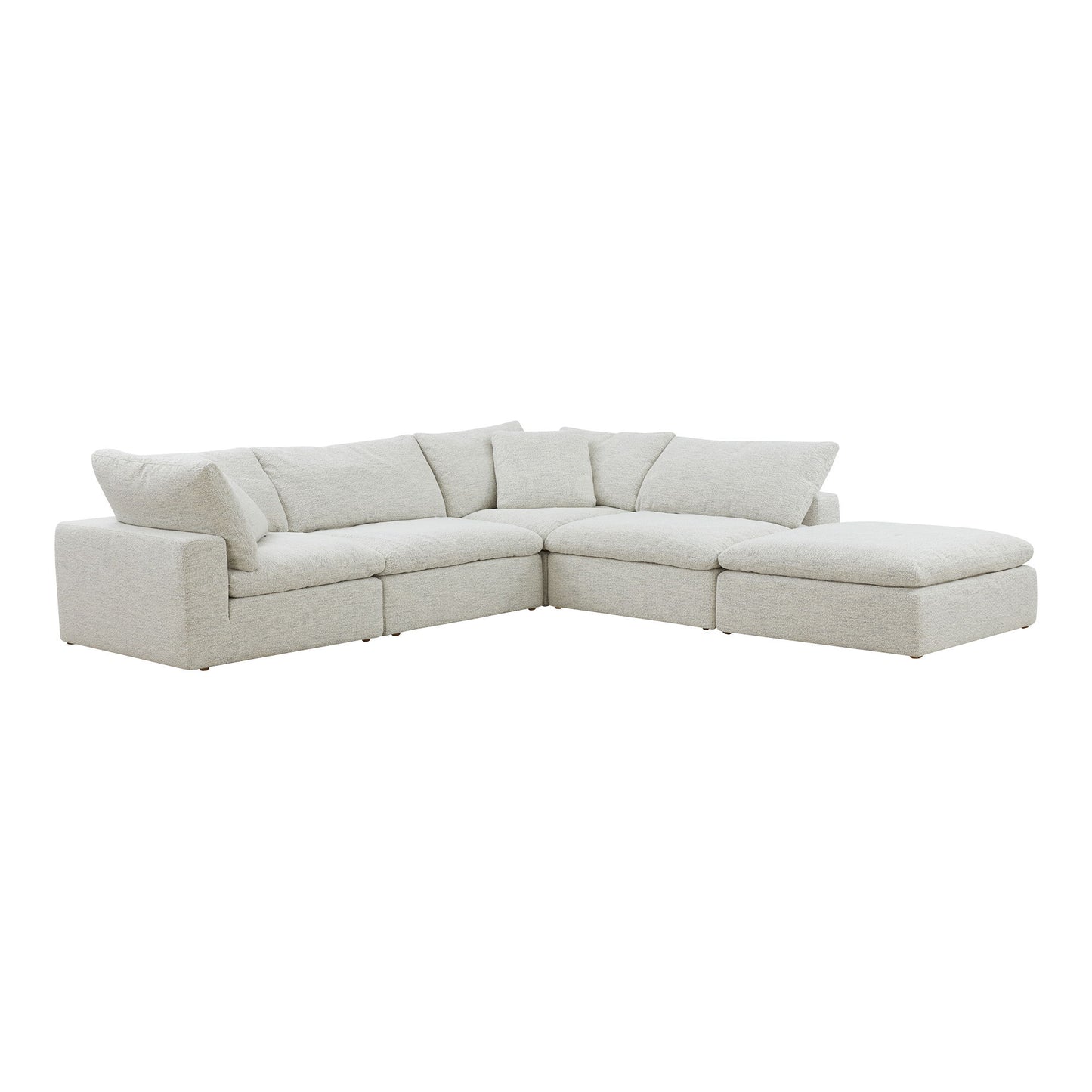 Clay - Dream Modular Sectional - Pearl Silver