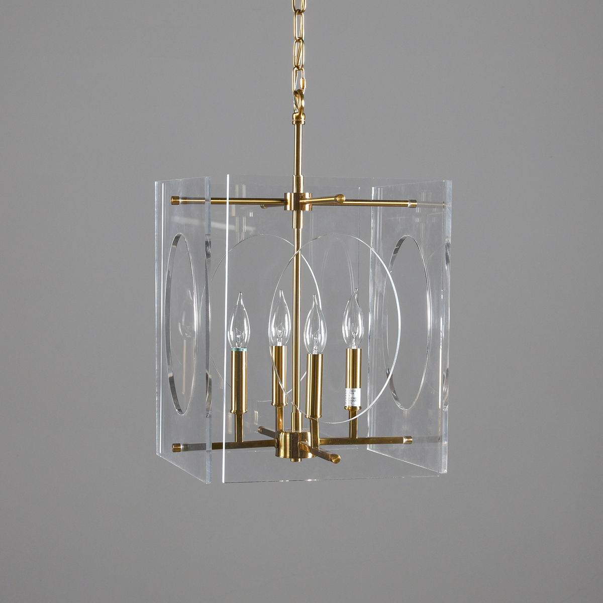 Tessa - Chandelier - Clear/Brass