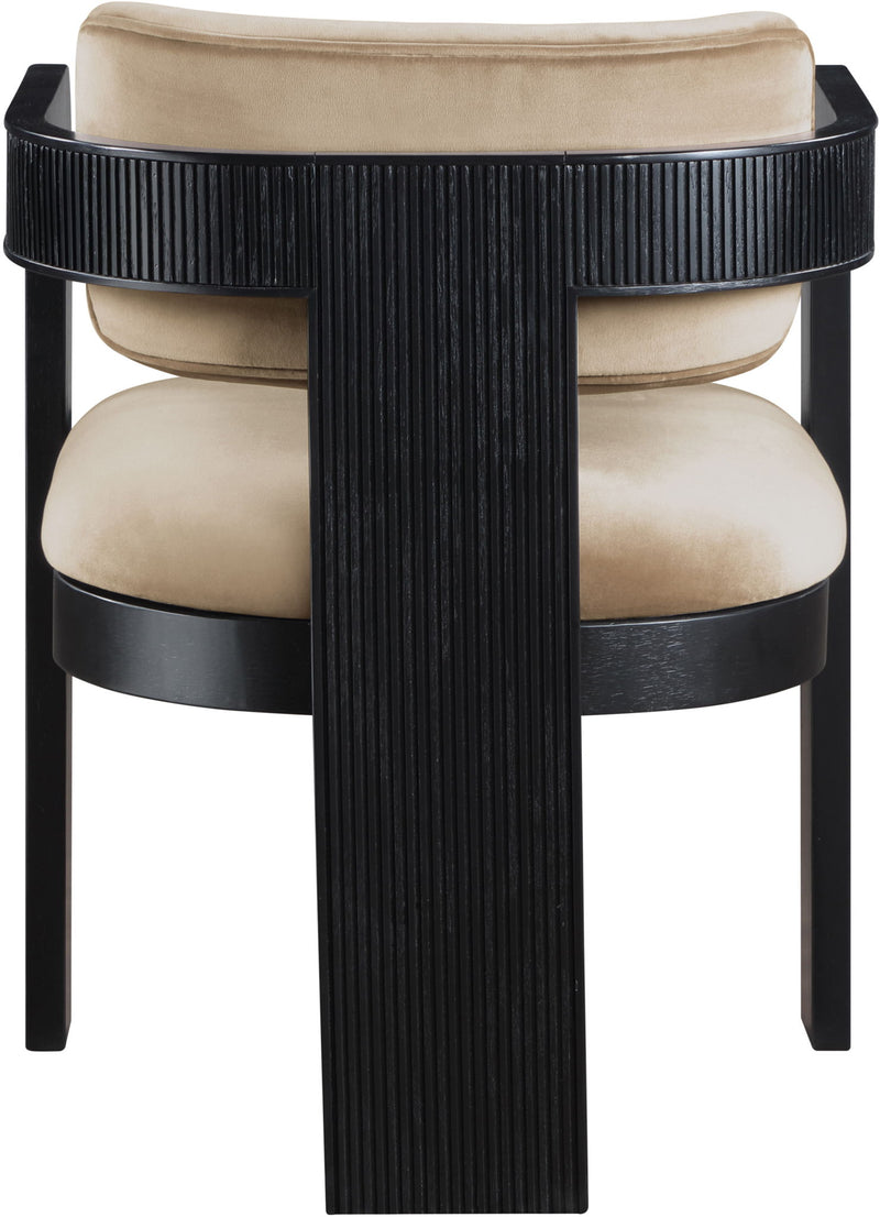 Sacha - Velvet Dining Chair With Black Base (Set of 2)