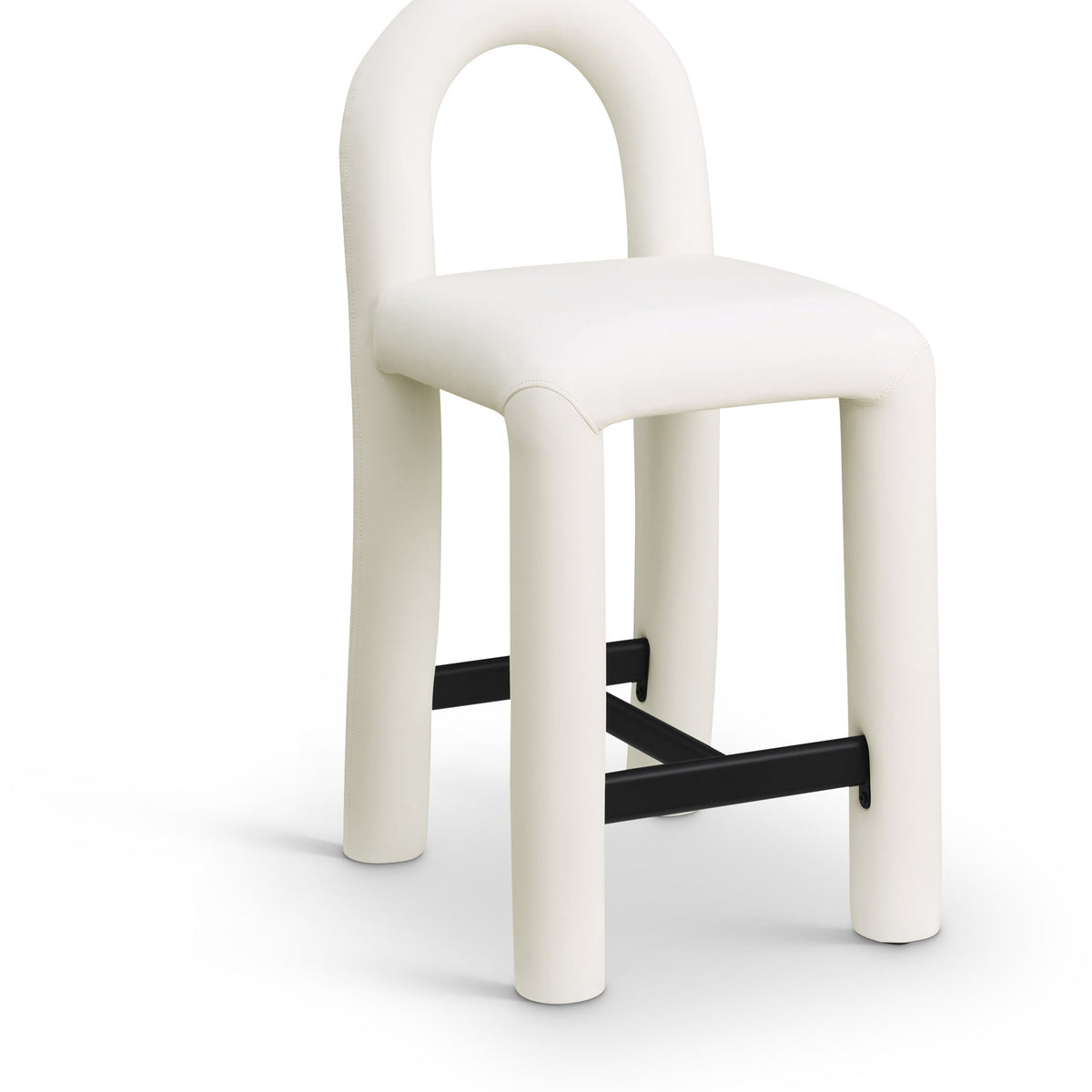 Amari - Faux Leather Stool