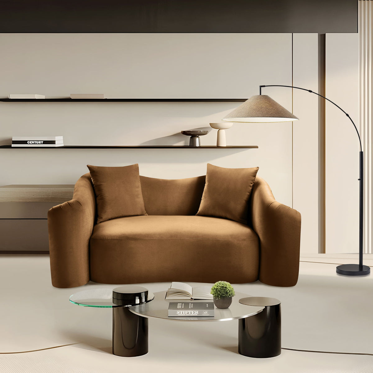 Destin - Loveseat - Saddle