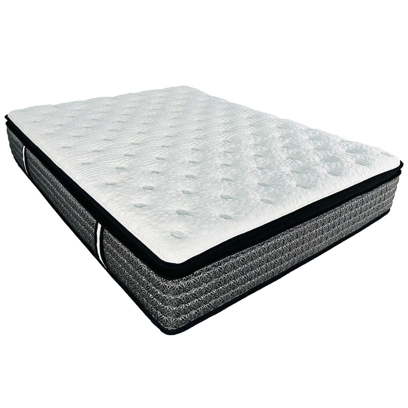 14" Premium Pocket Coil Hybrid Mattress With Gel Memory Foam, Super Plush - Gray / White - King