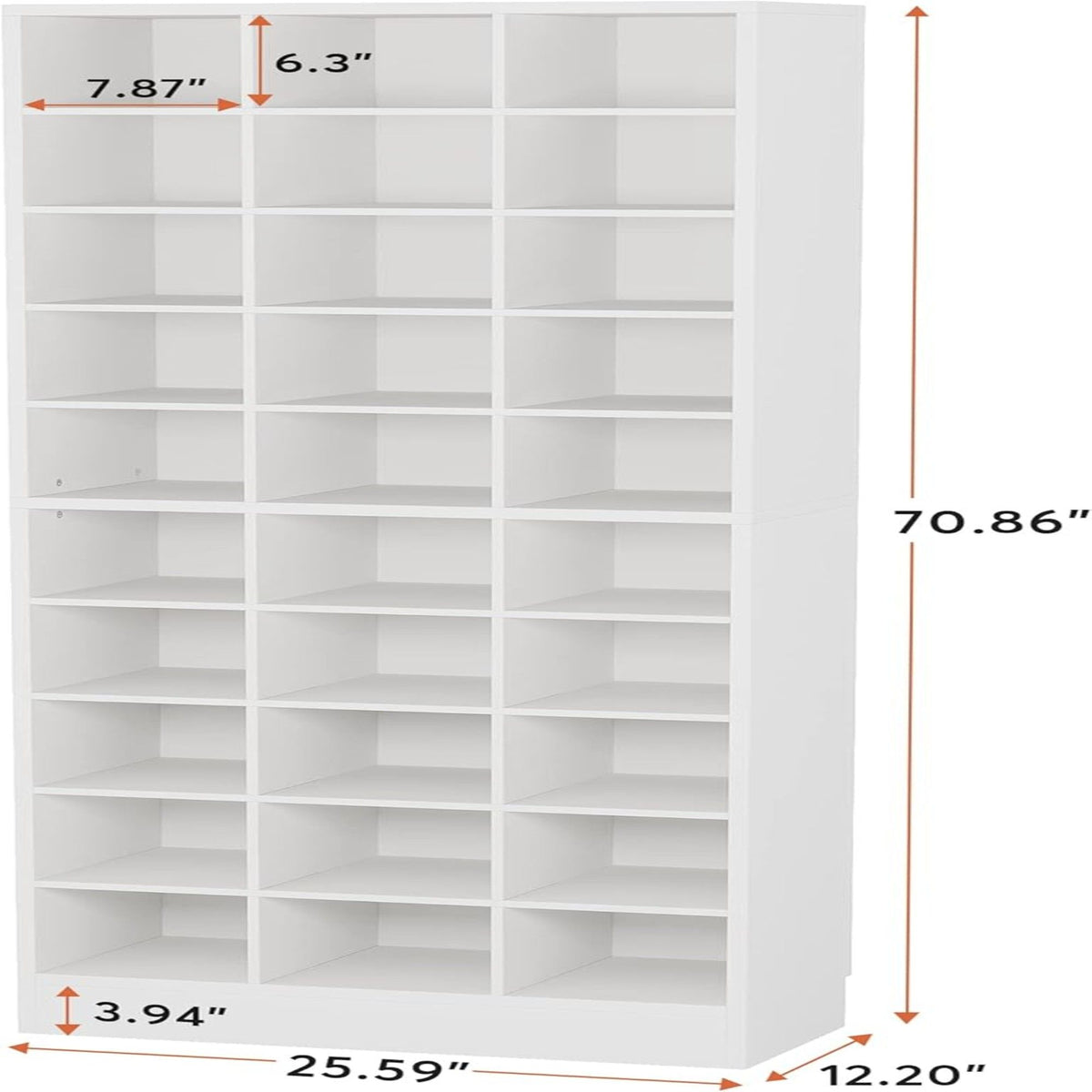 10 Tier Shoe Storage Cabinet With 30 Cubbies