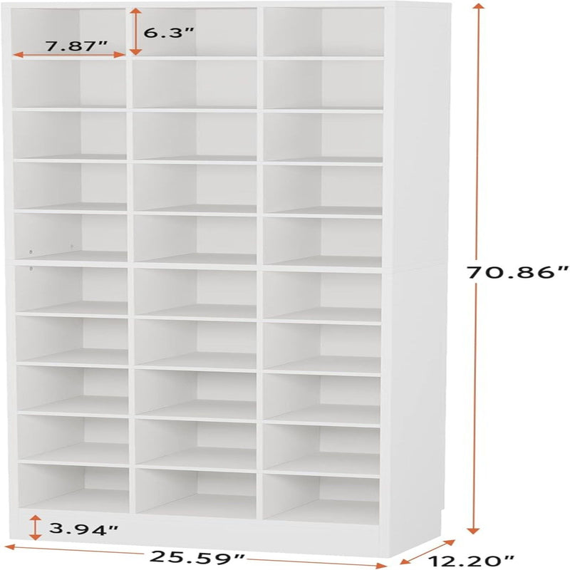 10 Tier Shoe Storage Cabinet With 30 Cubbies