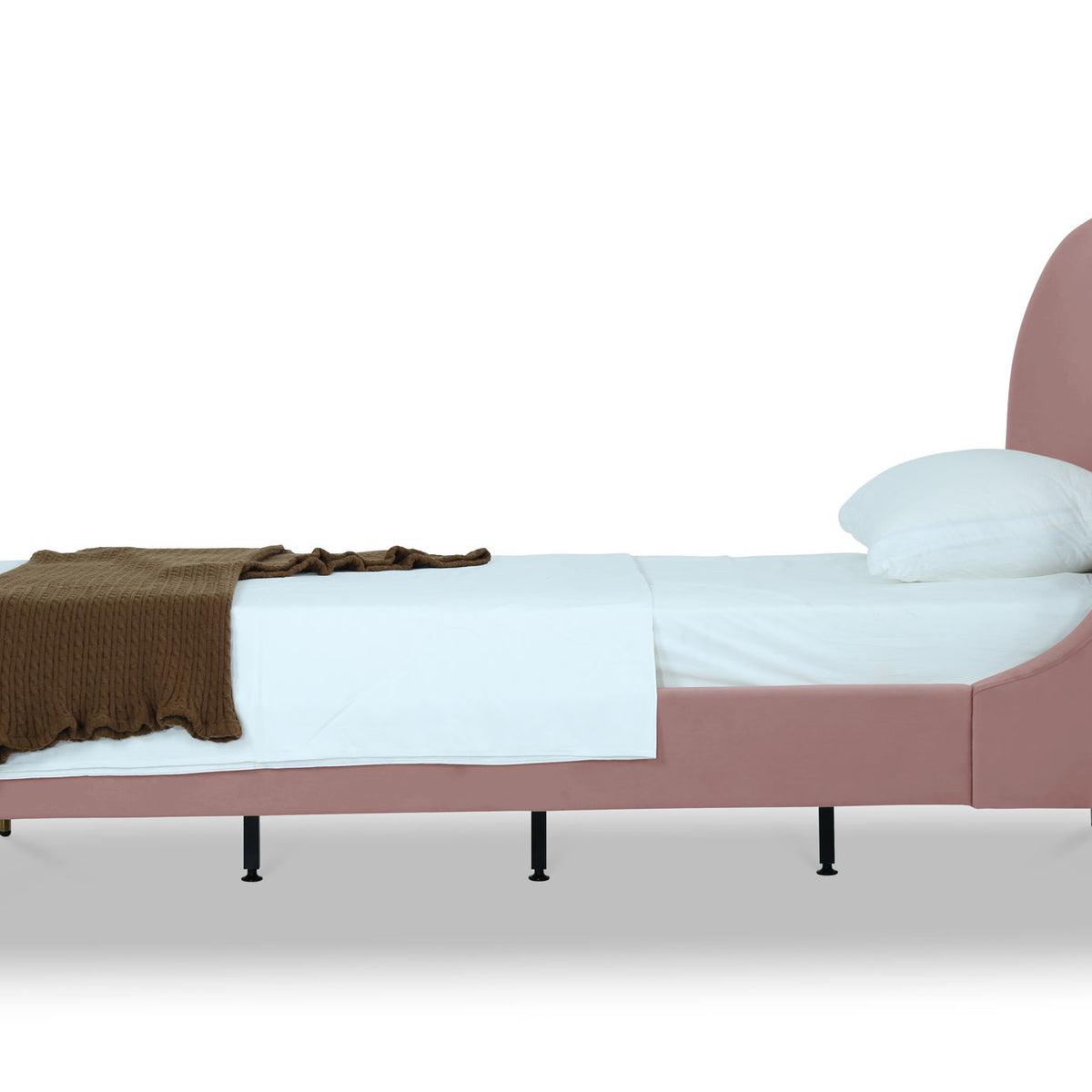 Manhattan Heather - Bed With Gold Legs