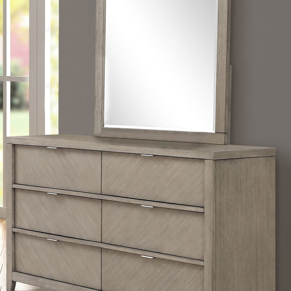 Design Style Mirror - Light Gray