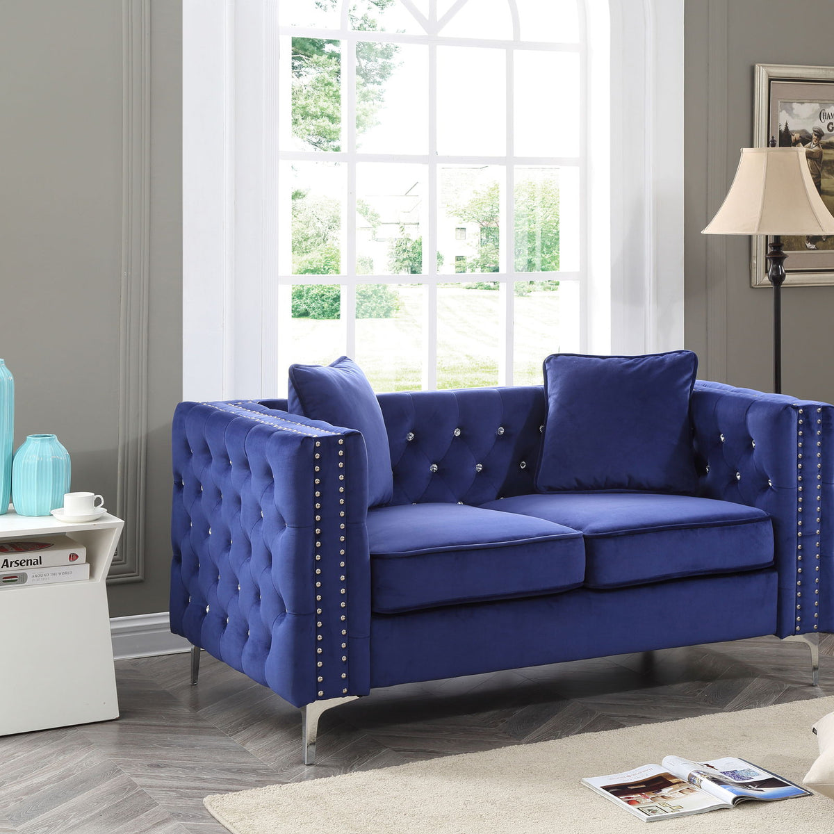 Elegant Track Arm Loveseat
