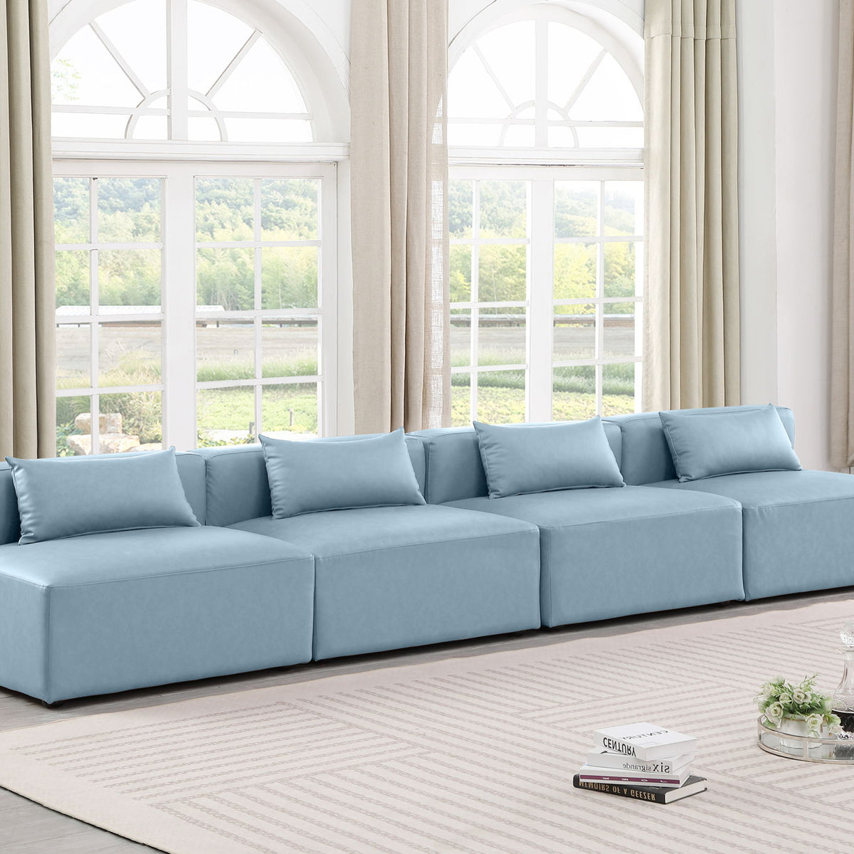 Cube - Modular 4 Seat Armless Sofa