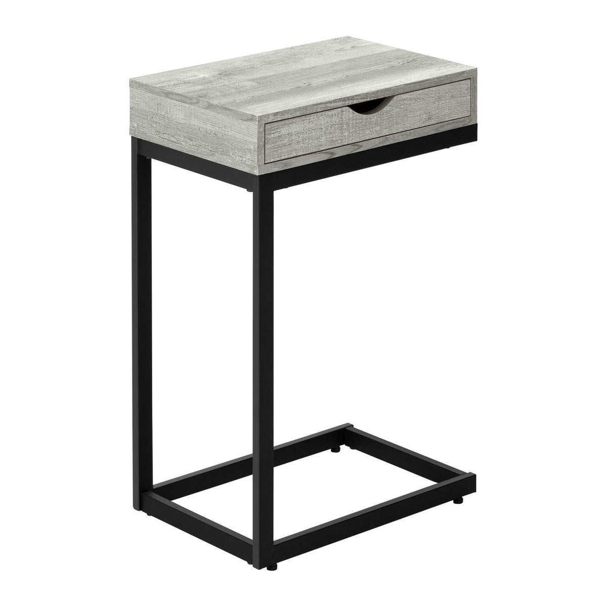 Accent Table, C - Shaped Contemporary Elegant Desig