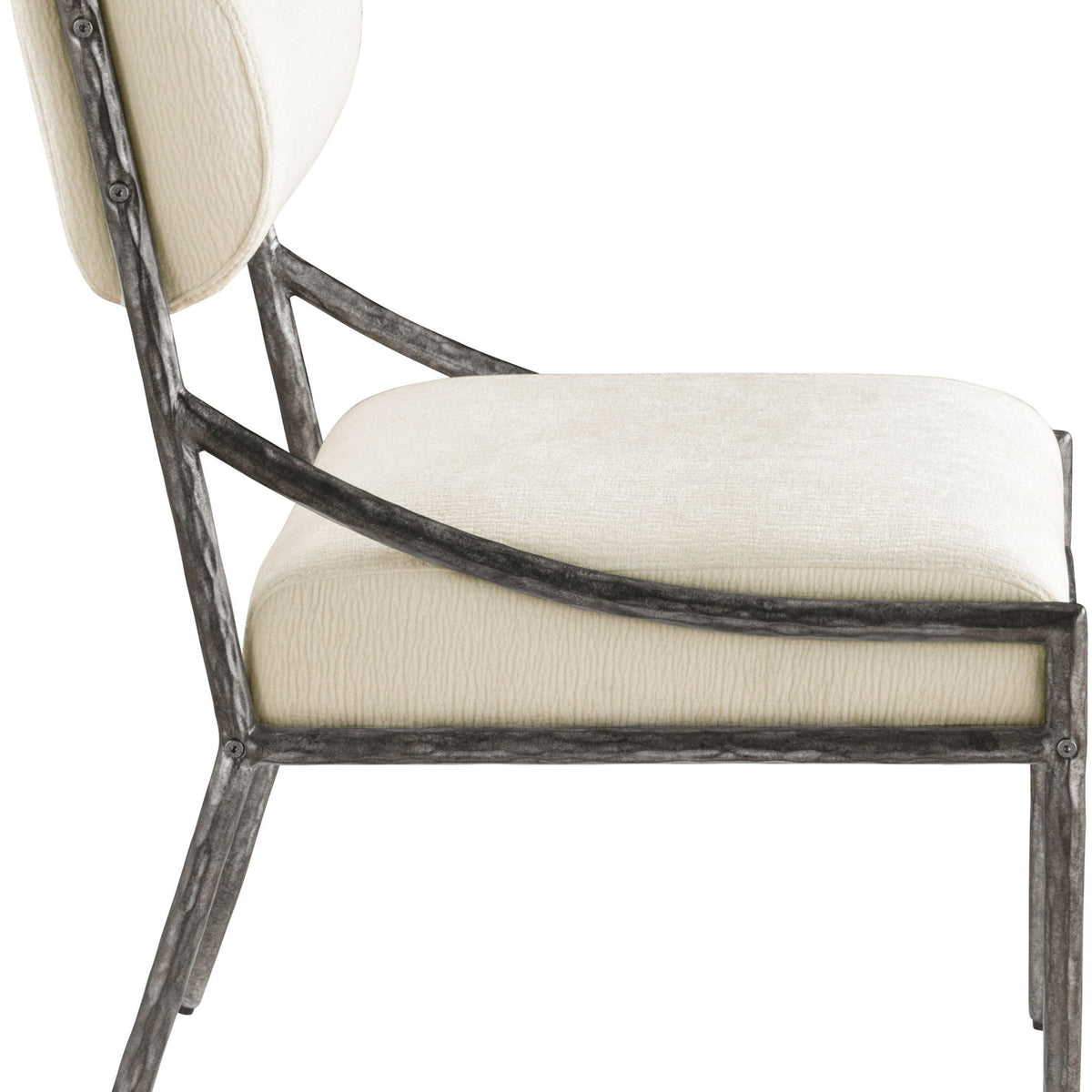 Bastille - Upholstered Dining Side Chair (Set of 2) - Silver Frame