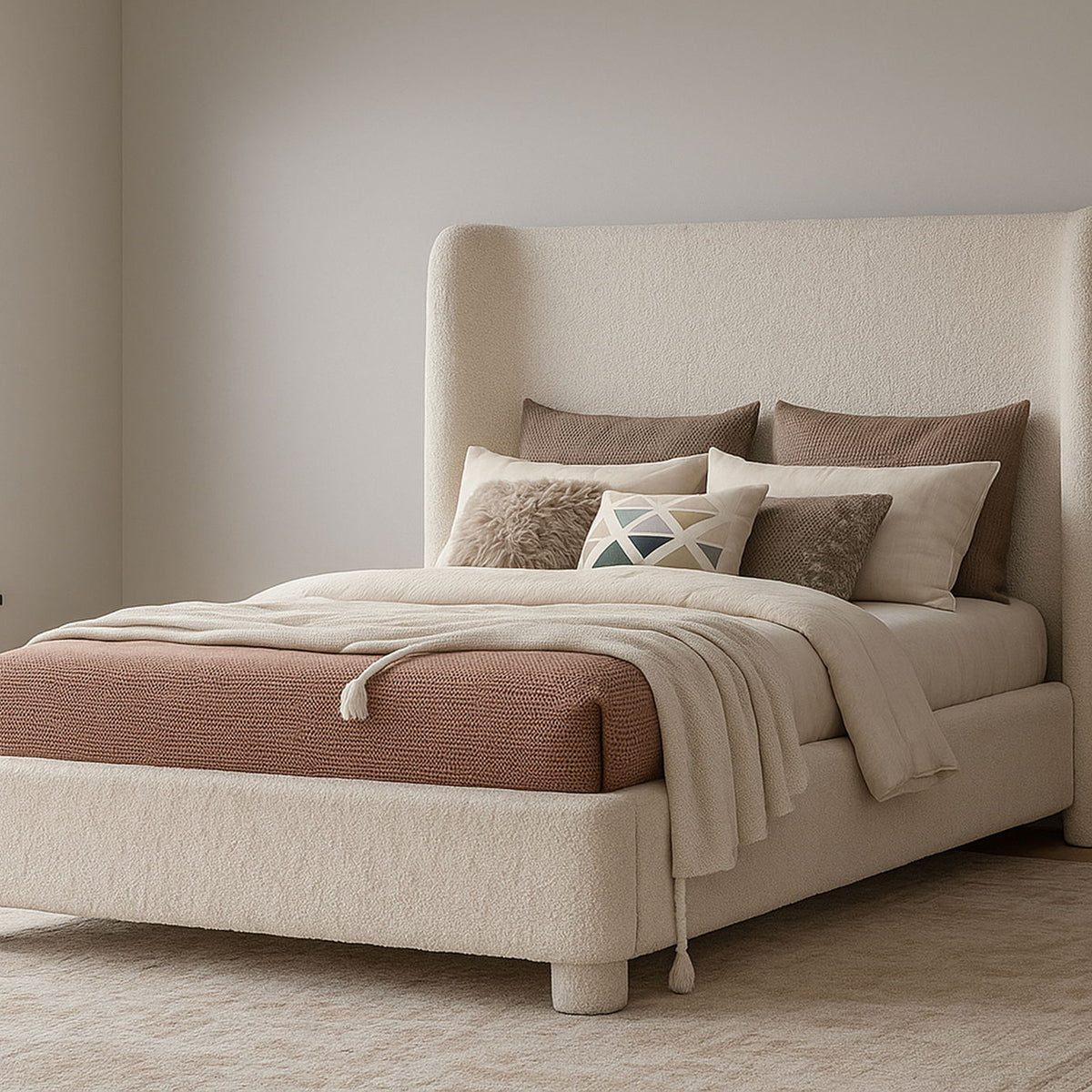 Penny - Boucle Fabric Bed