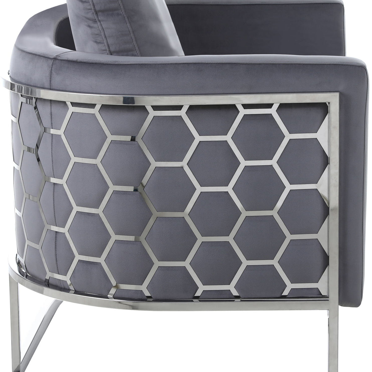 Casa - Loveseat with Chrome Legs