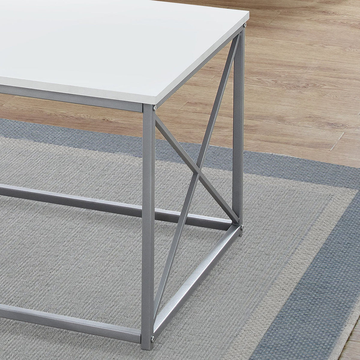 Table Set, Coffee, End, Side, Accent, Living Room, Contemporary, Modern (Set of 3) - White