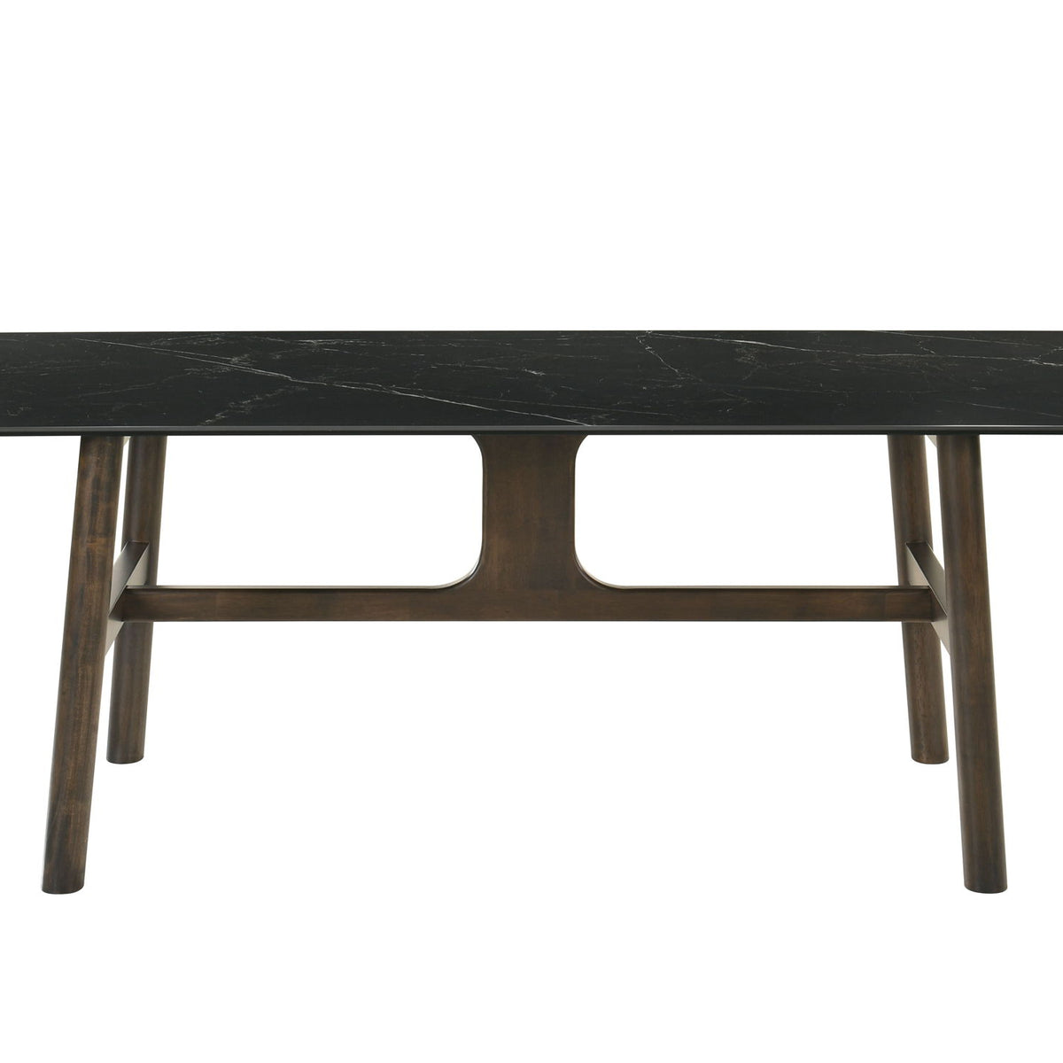 Destin - 8 Pieces Dining Room Set - Ceramic Walnut / Light Gray