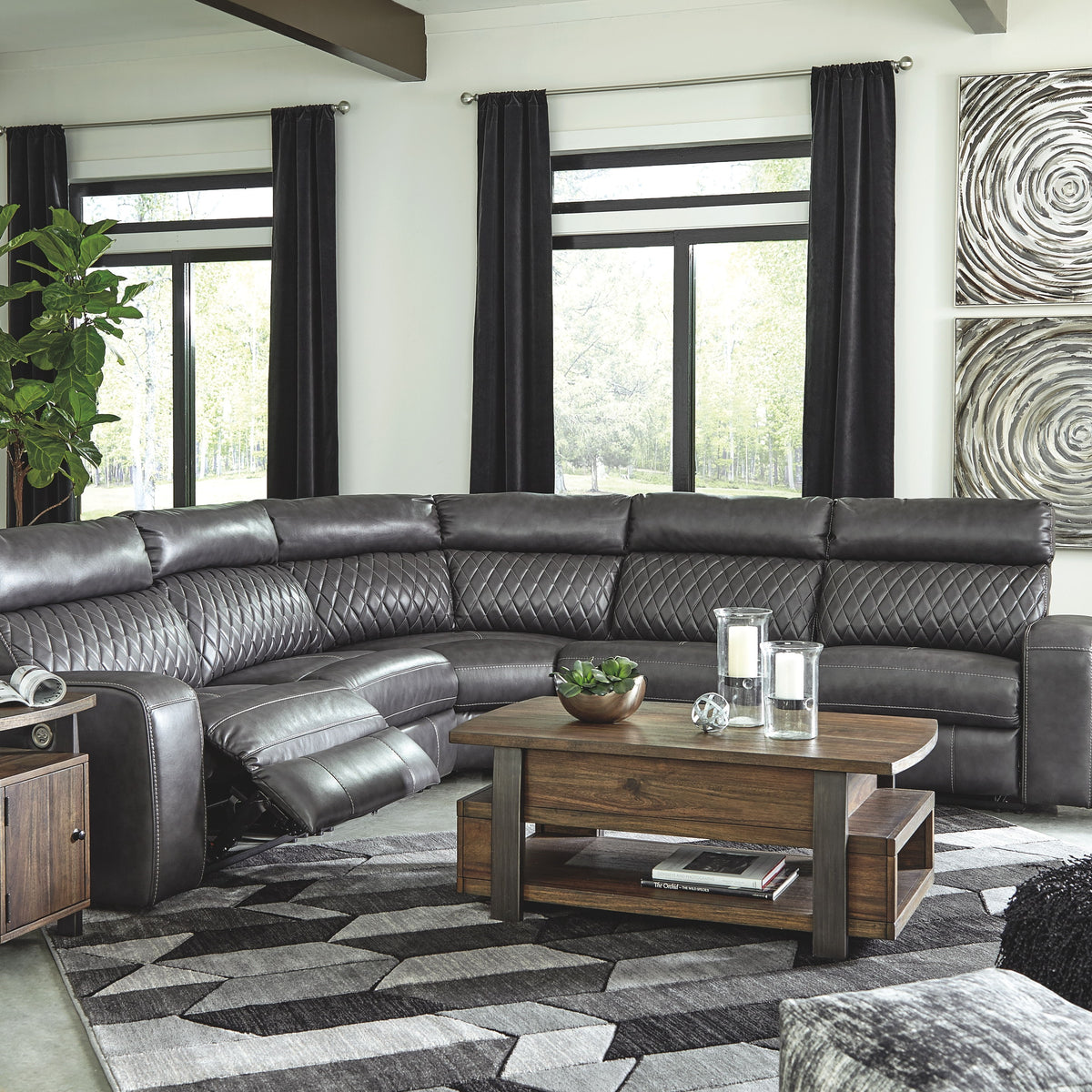 Samperstone - Power Reclining Sectional