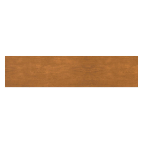 TV media stand finish panel in warm brown woodgrain