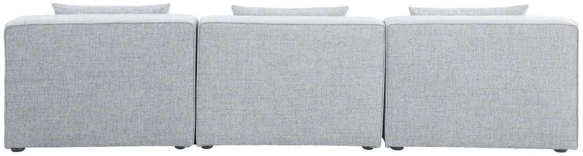 Cube - Linen Modular 3 Seat Armless Sofa