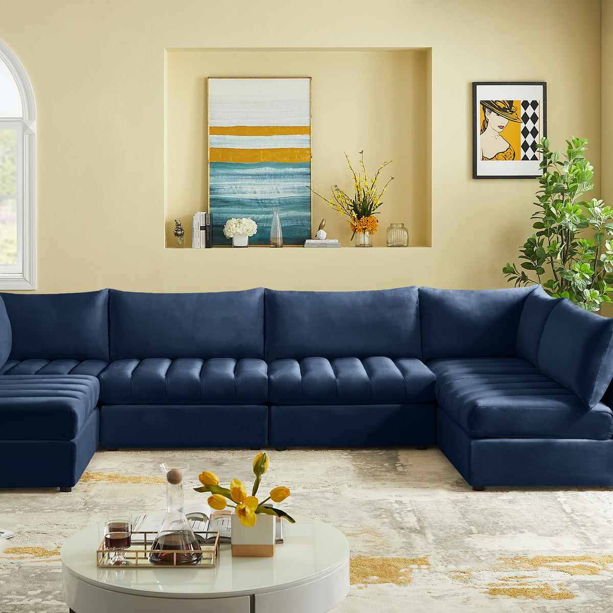 Jacob - Modular U-Shaped Sectional 6 Piece