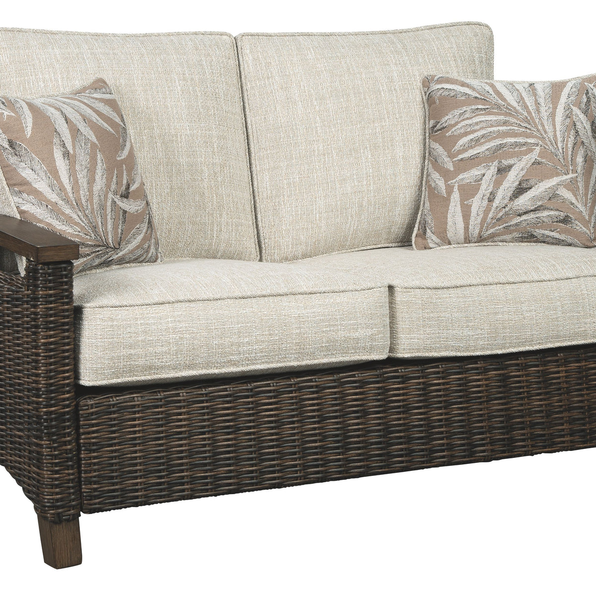 Paradise Trail - Medium Brown - Loveseat w/Cushion