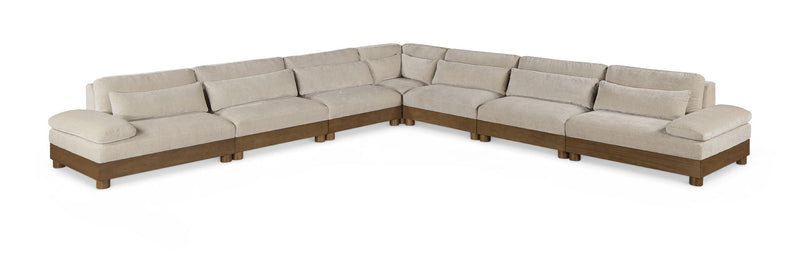 Turin - Fabric Upholstered Modular Sectional - Taupe