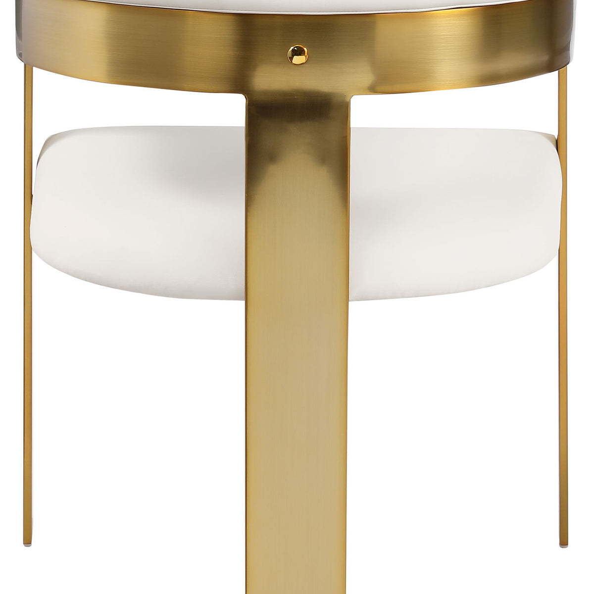 Romeo - Faux Leather Dining Chair With Gold Base (Set of 2)