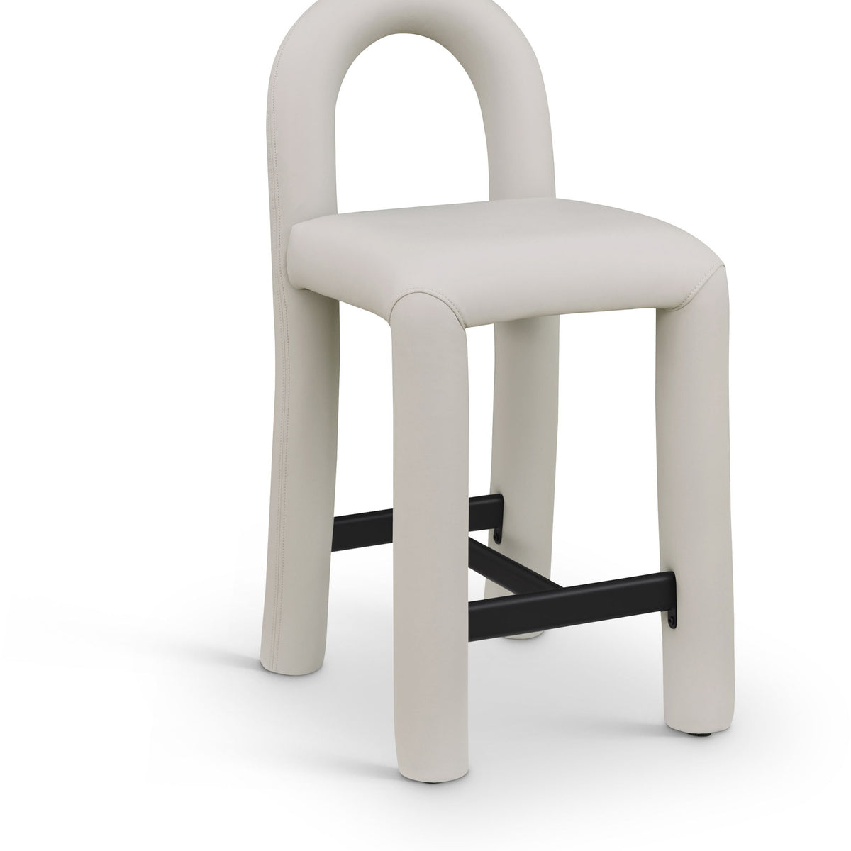 Amari - Faux Leather Stool