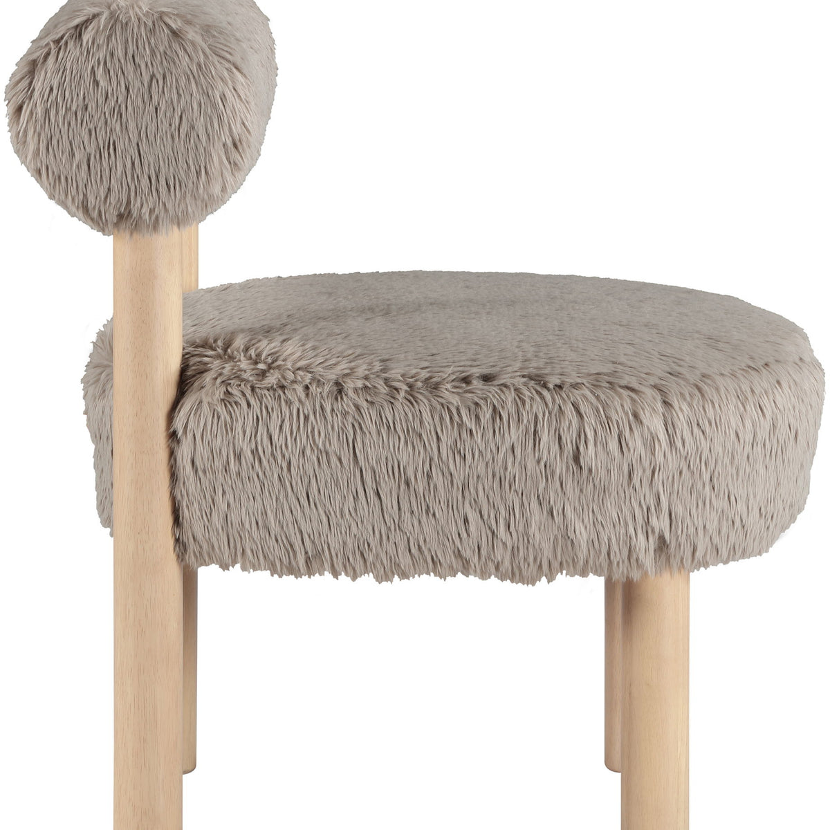 Ambre - Shearling Fabric Accent Chair