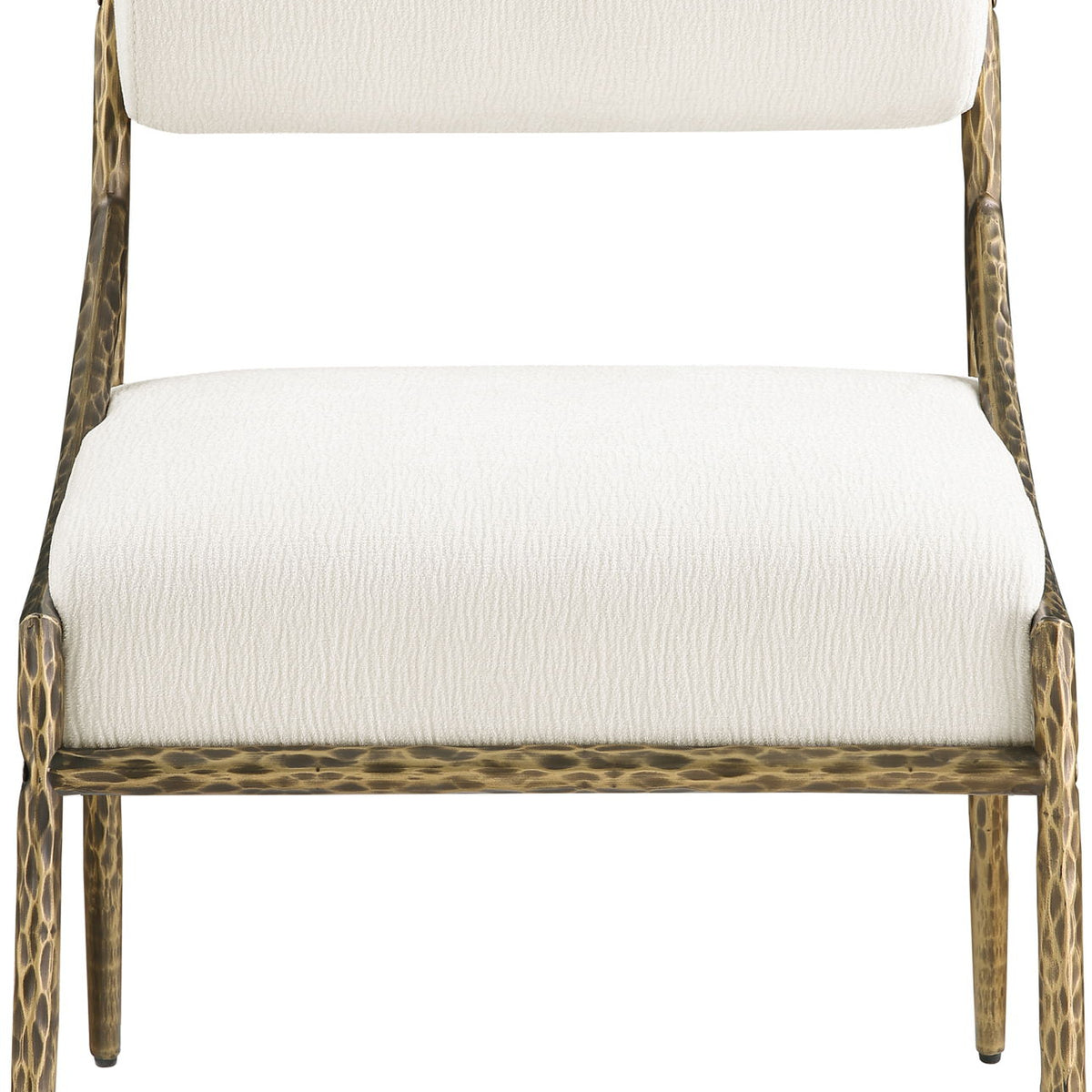 Bastille - Upholstered Dining Side Chair (Set of 2) - Brass Frame