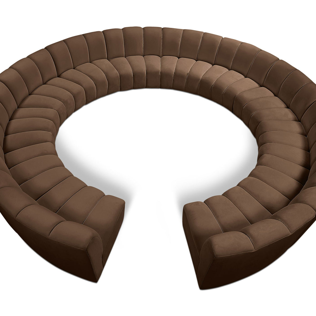 Infinity - 12 Piece Velvet Modular Sectional