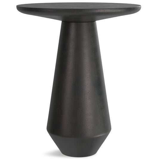 Gloria - Cast Aluminum Side Table - Black