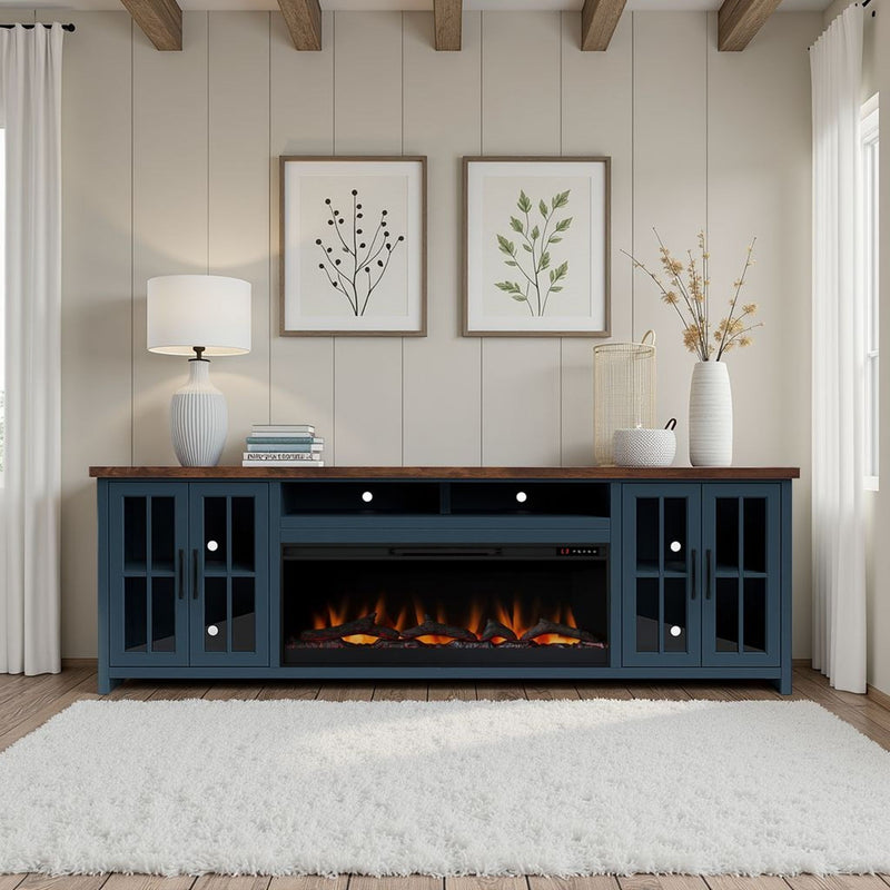 Nantucket - 74" Fireplace TV Stand Console