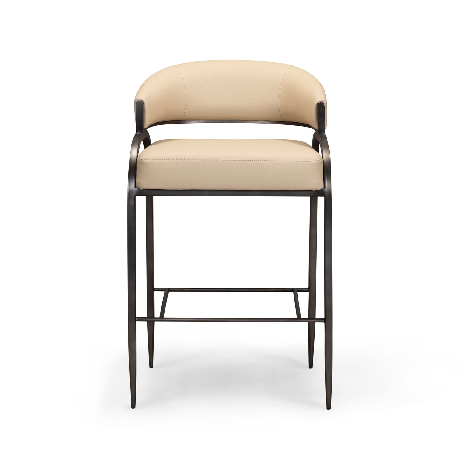 Tatum - Performance Vegan Leather Counter Stool - Taupe