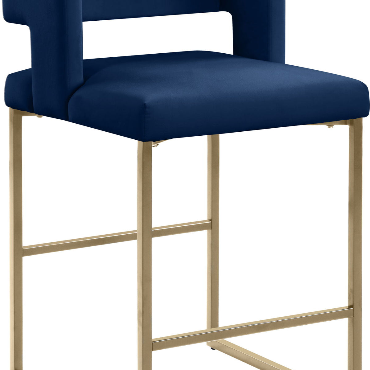 Caleb - Counter Stool with Gold Legs (Set of 2)