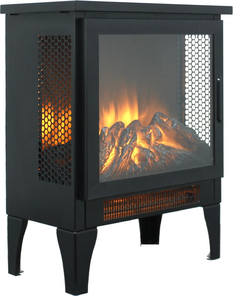 18 inch Freestanding Electric Fireplace Stove heater with 3D Flame effect