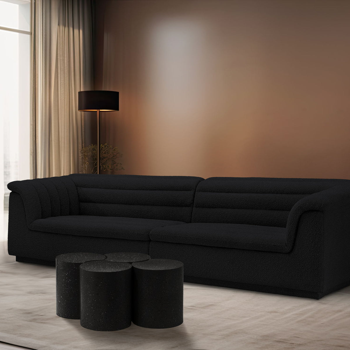 Dimple - 4 Piece Modular Coffee Table - Terazzo Finish