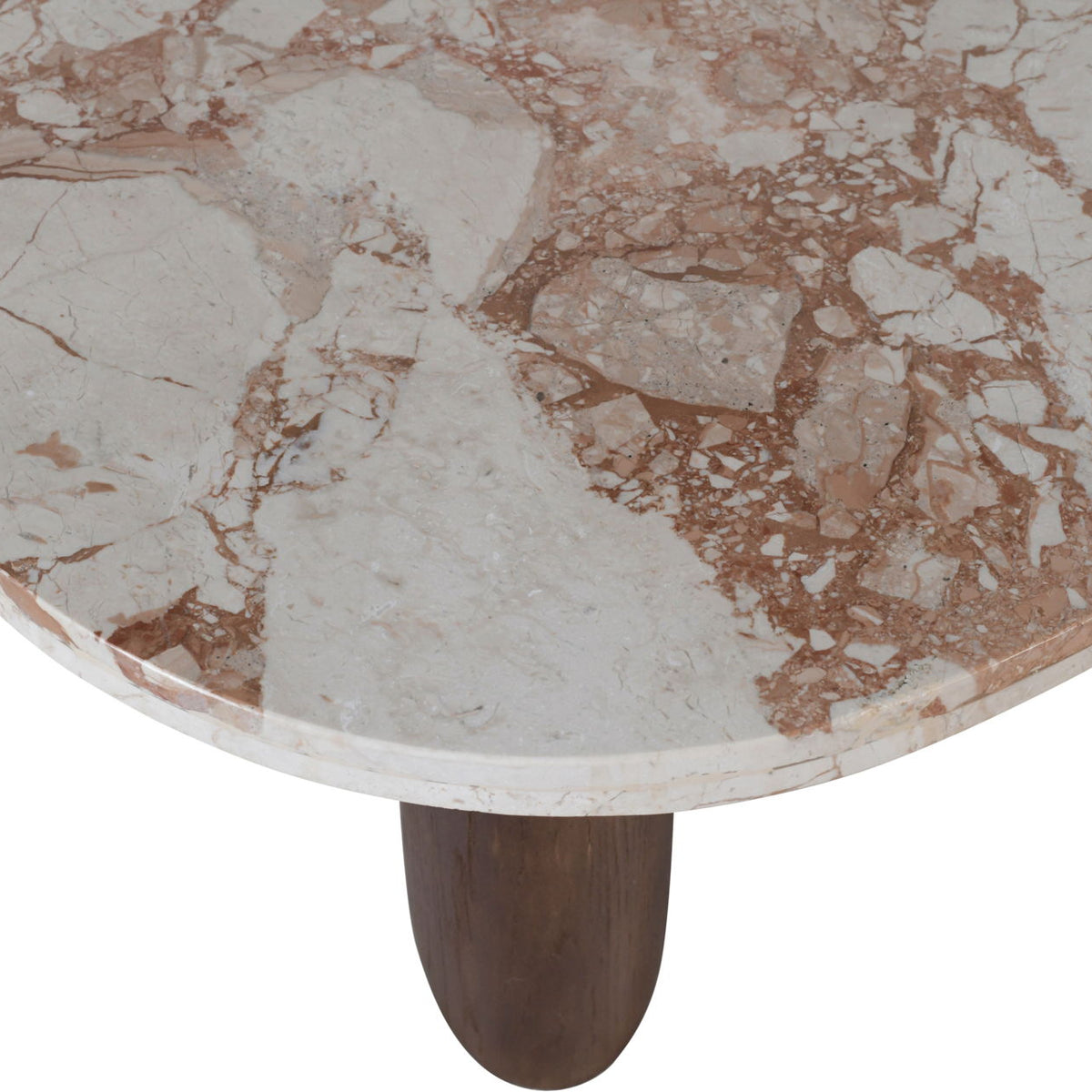 Puglia - Marble Top And Oak Wood Base Table