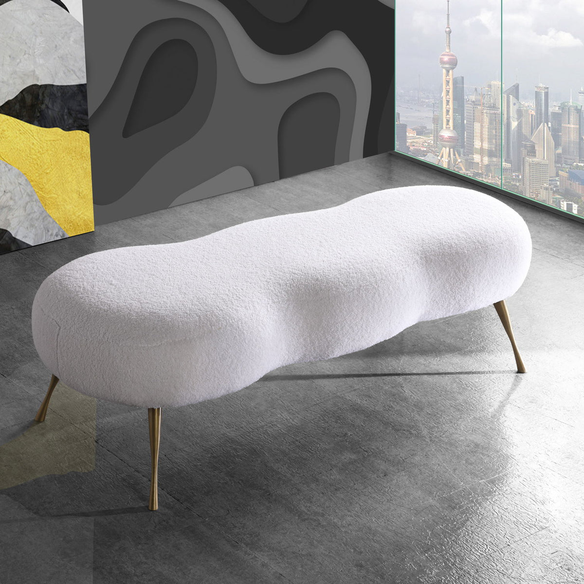 Nube - Bench - White