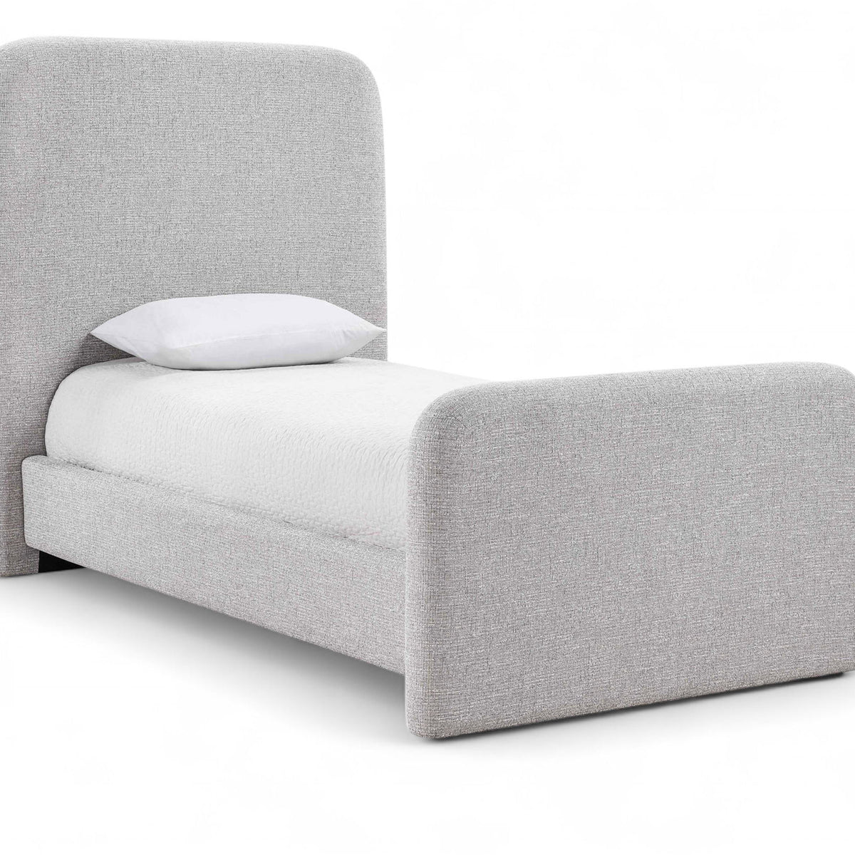 Fira - Linen Textured Fabric Upholstered Bed