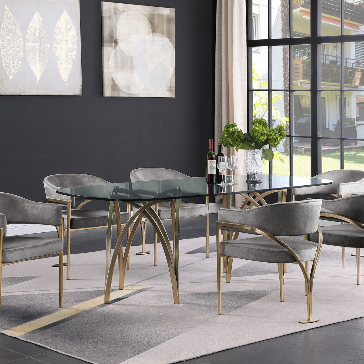 Madelyn - Dining Chair (Set of 2) - Brushed Brass