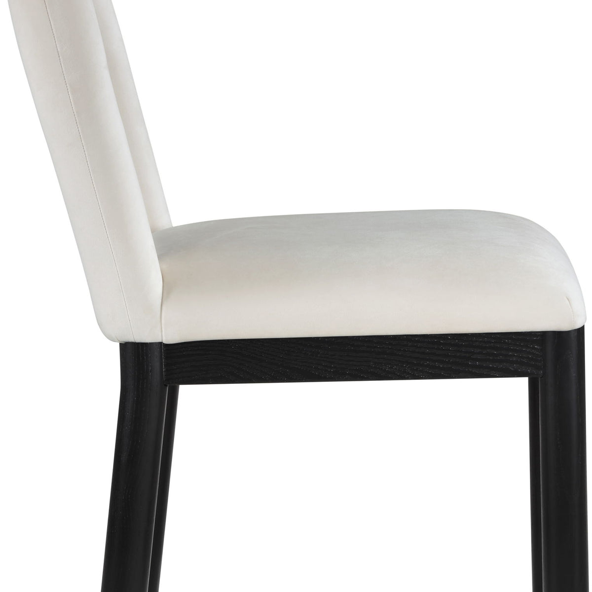 Conrad - Velvet Dining Chair With Black Legs