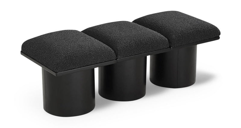 Pavilion - 3 Piece Modular Bench With Black Base