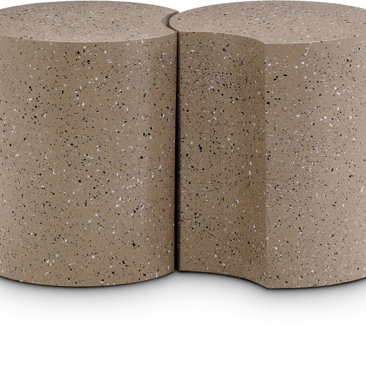 Dimple - End Table - Terazzo Finish