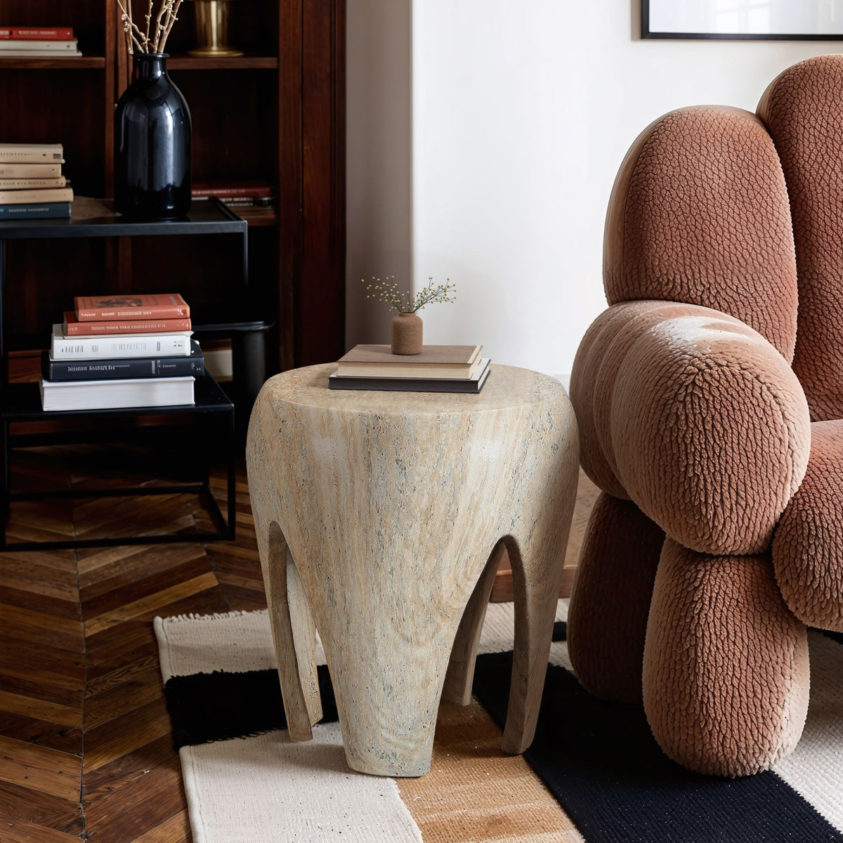 Moxie - Concrete And Fiberglass Indoor / Outdoor End Table