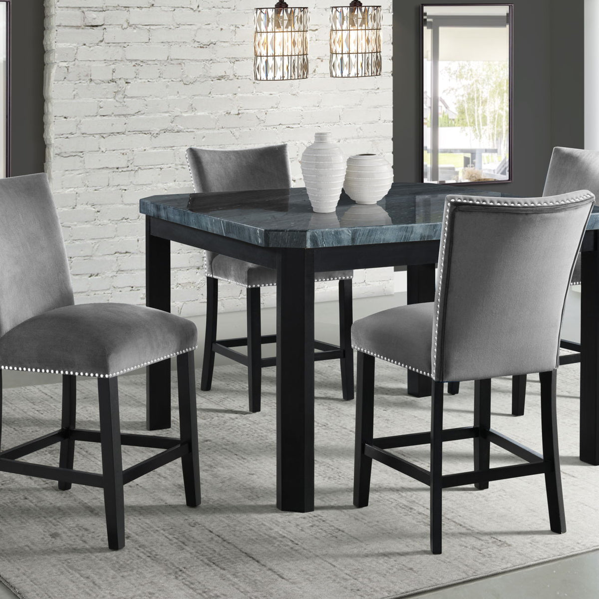 Francesca - Square Counter Height Dining Set