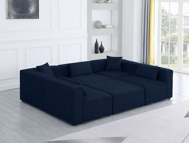 Cube - Linen 6 Piece Modular Sectional