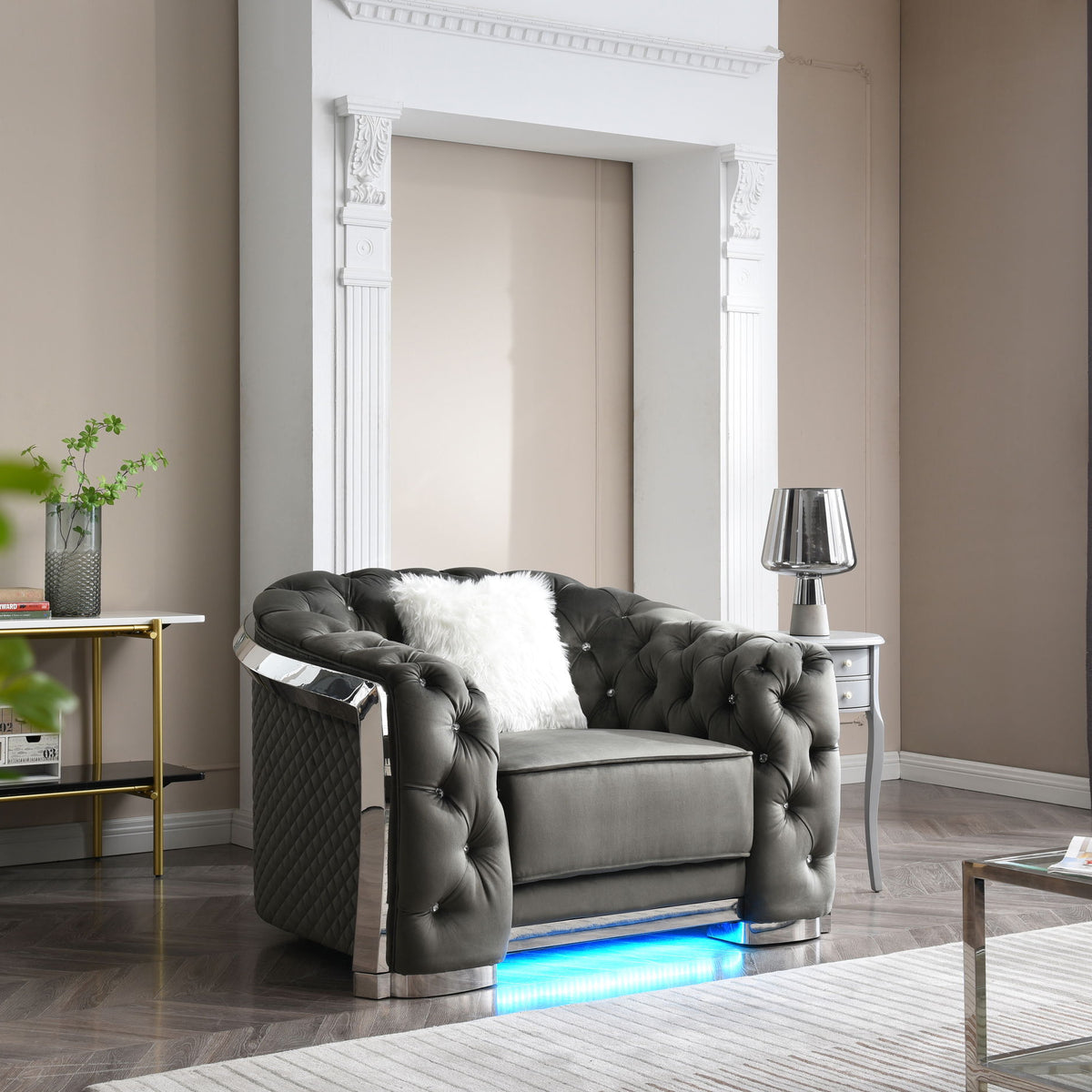 Sophisticated Accent Chair - Gray