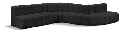 Arc - Faux Leather 7 Piece Modular Sofa