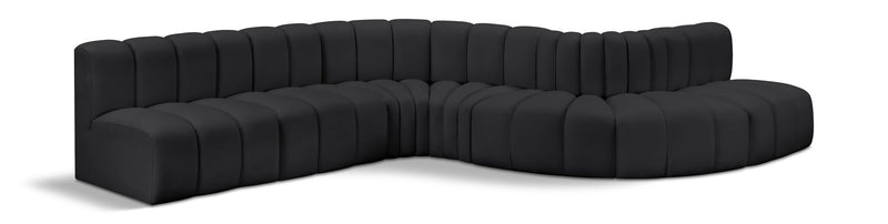 Arc - Faux Leather 7 Piece Modular Sofa