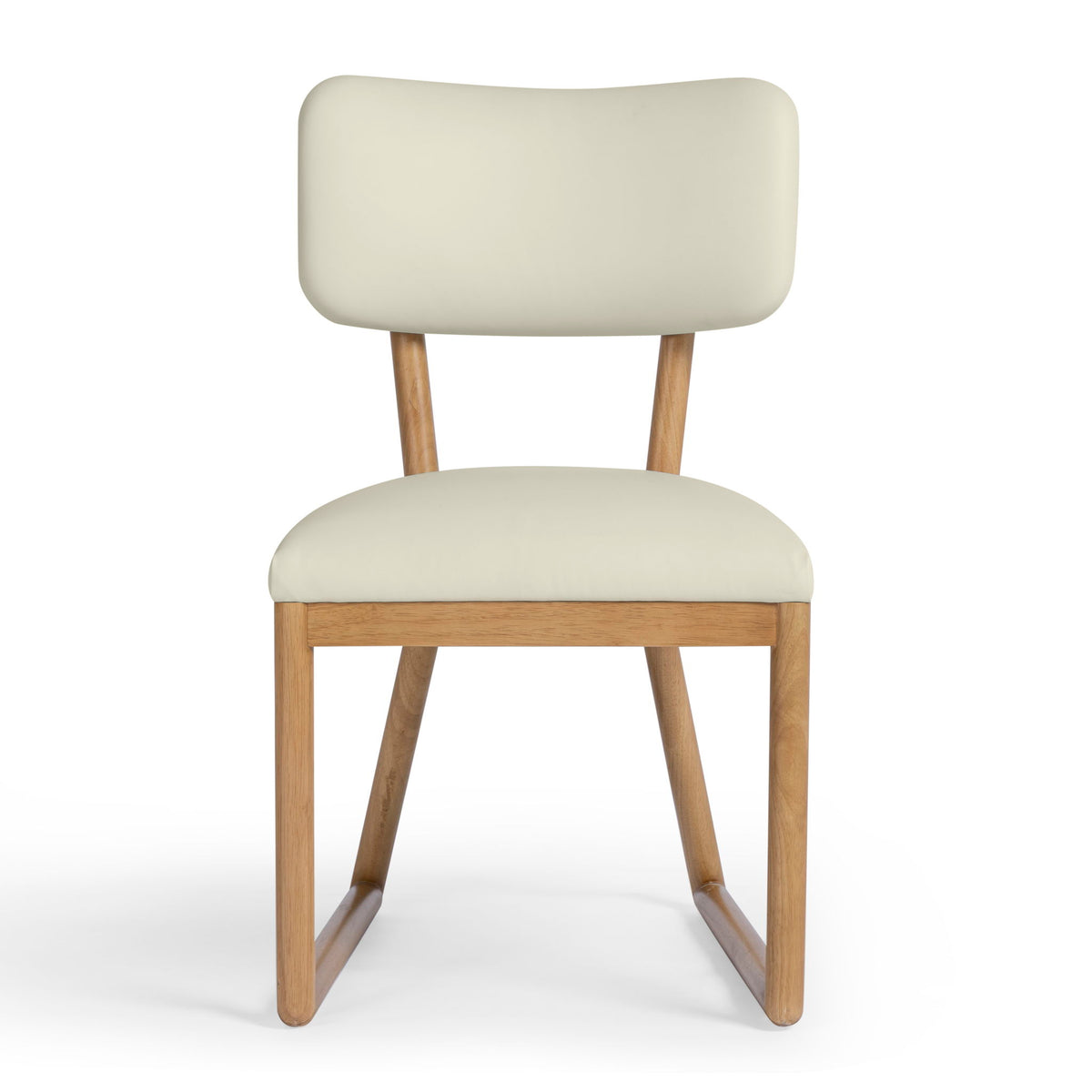 Bobbie - Vegan Leather Dining Chair - Cream