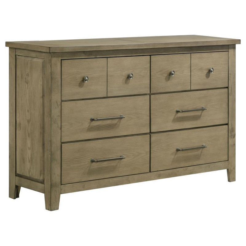 Hazlewood - 6-Drawer Bedroom Dresser Cabinet - Vineyard Oak